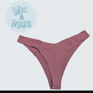 Target Ribbed Dusty Rose Bikini Bottoms